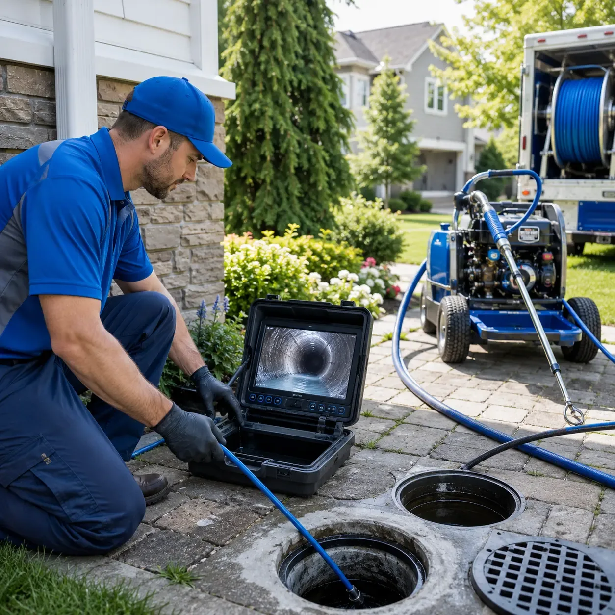 Outdoor drain cleaning professionals serving South Sterling, PA